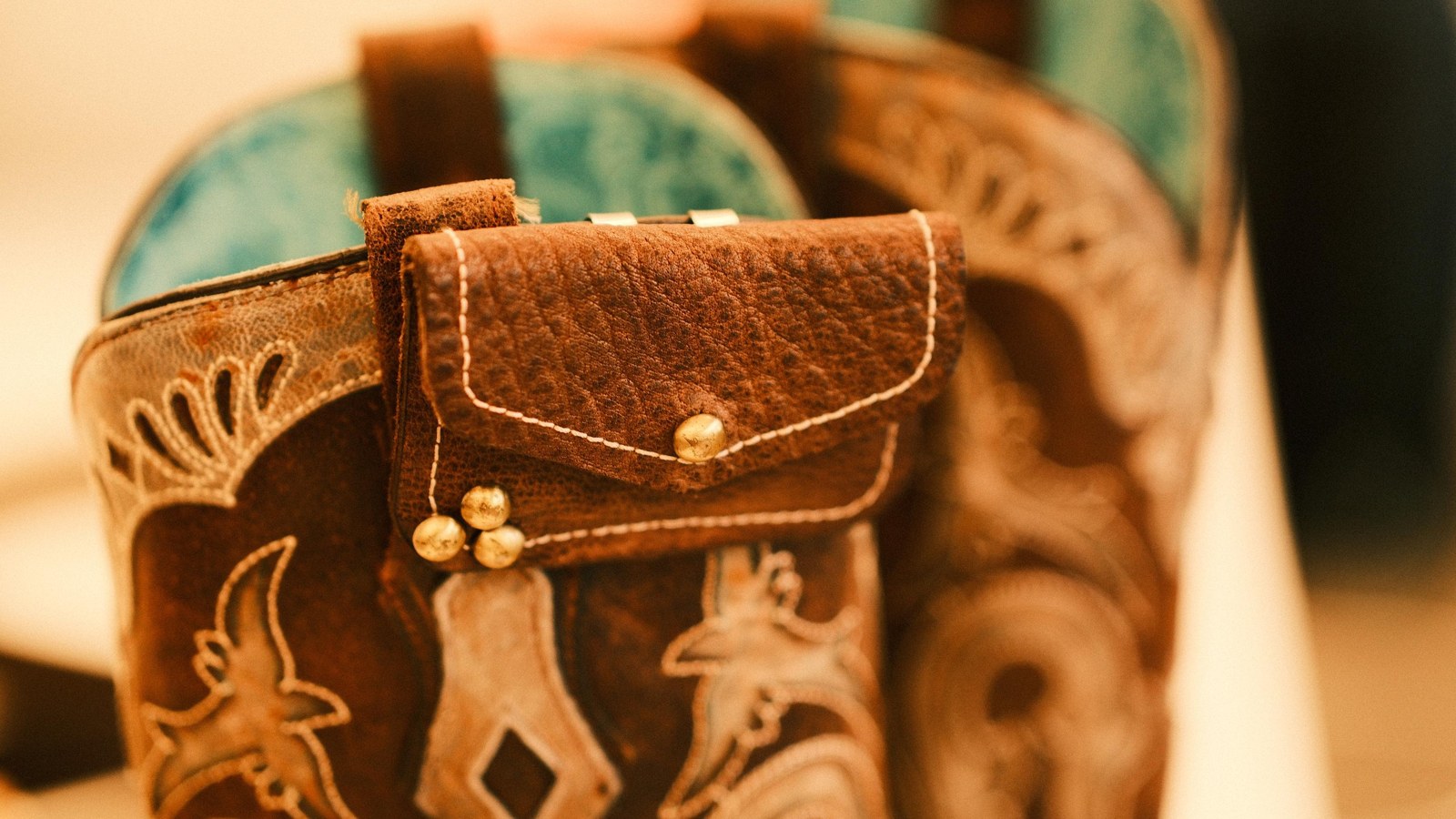 AdraCard finished tooled-leather adrenaline pouch