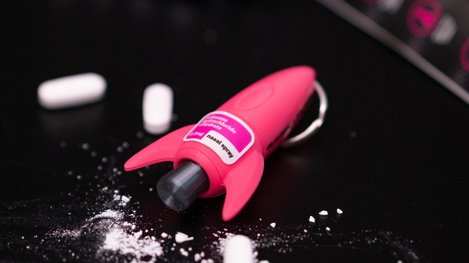 Rocket Revive naloxone carrier, final intervention render